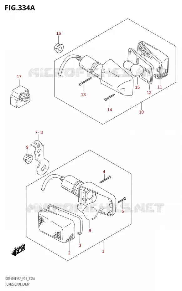 CLIGNOTANTS Suzuki MOTO 650 DR 2022  DR650SE M2 (E01)