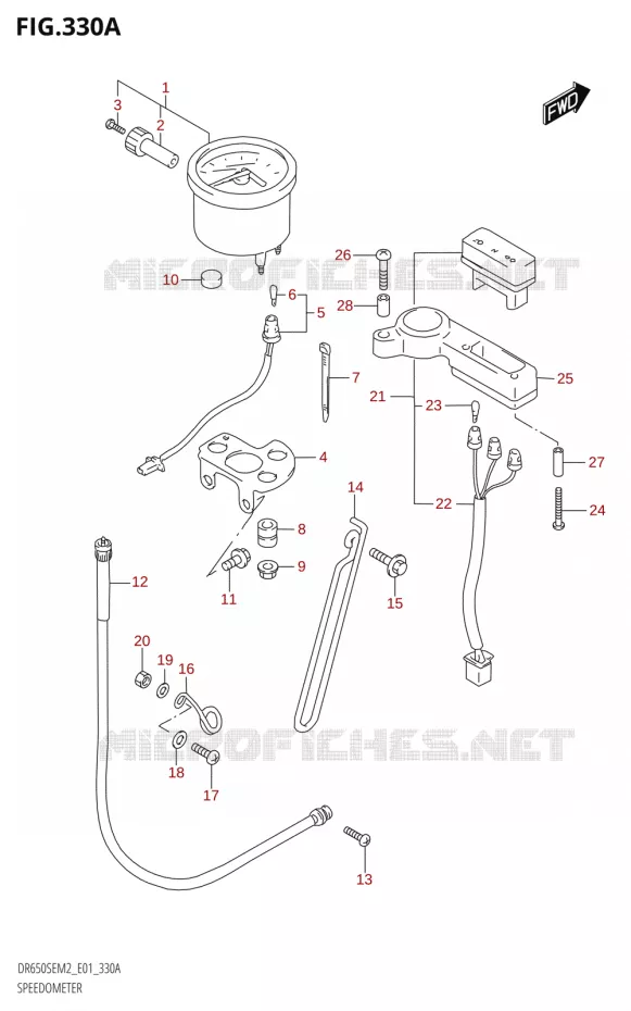COMPTEUR Suzuki MOTO 650 DR 2022  DR650SE M2 (E01)