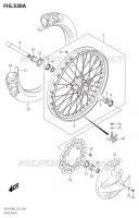 ROUE AVANT pour Suzuki RM-Z 450 2022