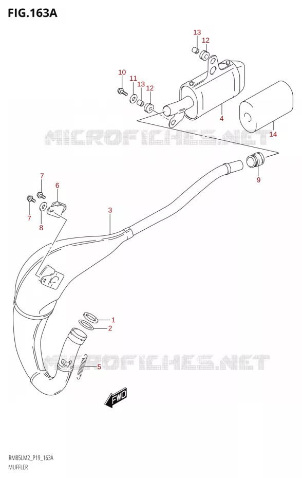 SILENCIEUX Suzuki MOTO 85 RM 2022  RM85L M2 (E19)