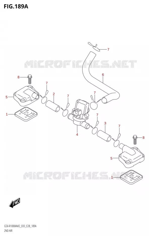 SYSTEME RECYCLAGE GAZ ECHAPPEMENT Suzuki MOTO 1000 GSX-R 2022  GSX-R1000A M2 (E03 E28)