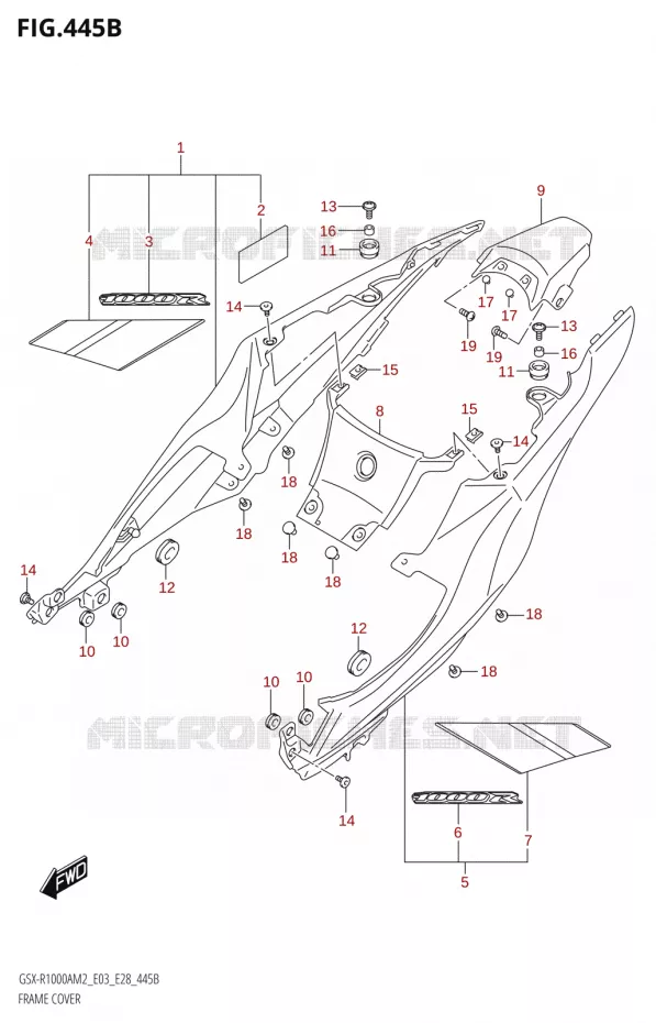 CARENAGES (GSX-R1000RA) Suzuki MOTO 1000 GSX-R 2022  GSX-R1000A M2 (E33)