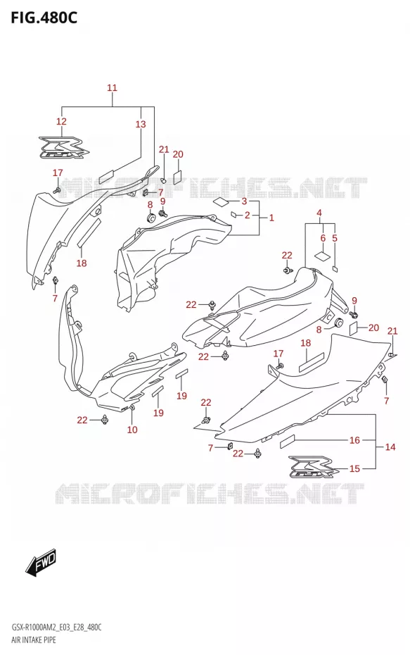 PRISE D AIR (GSX-R1000RZA) Suzuki MOTO 1000 GSX-R 2022  GSX-R1000A M2 (E33)