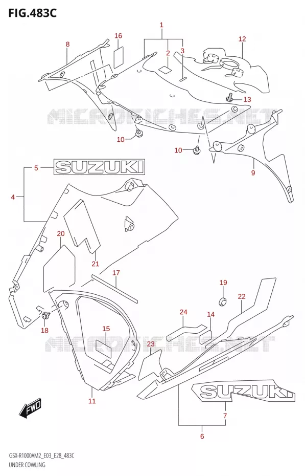 SABOT (GSX-R1000RZA) Suzuki MOTO 1000 GSX-R 2022  GSX-R1000A M2 (E33)