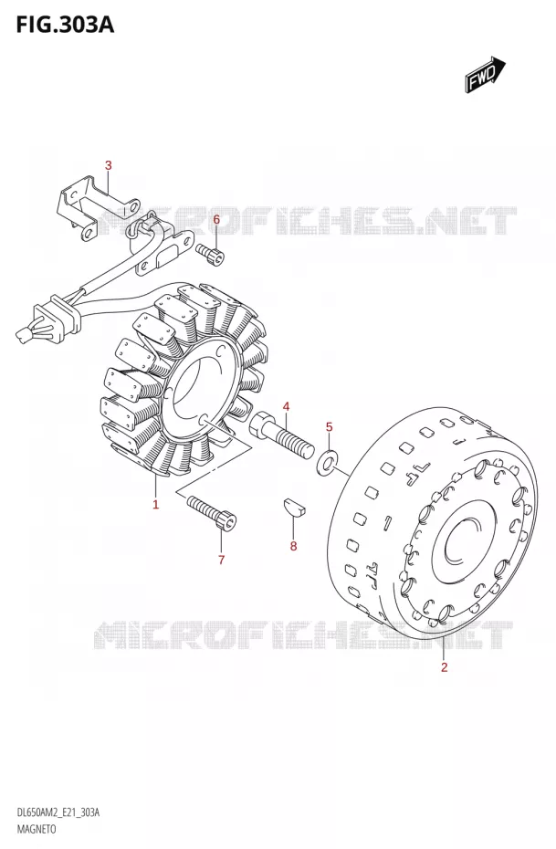 ALLUMAGE ROTOR - STATOR Suzuki MOTO 650 V-STROM 2022  DL650XA M2 (E21)