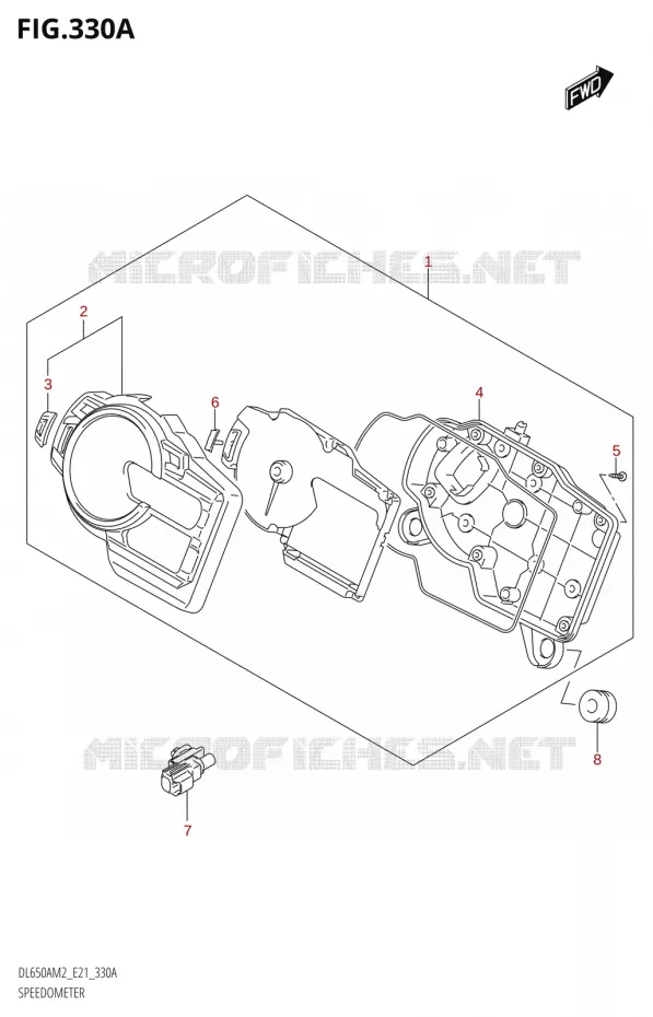 COMPTEUR Suzuki MOTO 650 V-STROM 2022  DL650XA M2 (E21)