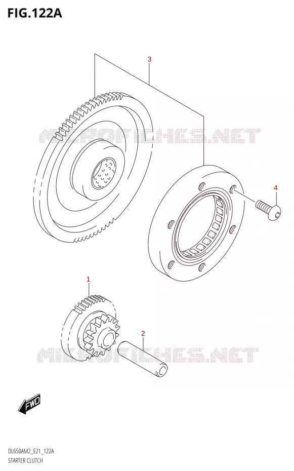 ROUE LIBRE DE DEMARREUR Suzuki MOTO 650 V-STROM 2022  DL650XA M2 (E21)