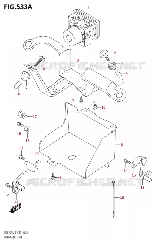 SYSTÈME ABS Suzuki MOTO 650 V-STROM 2022  DL650XA M2 (E21)