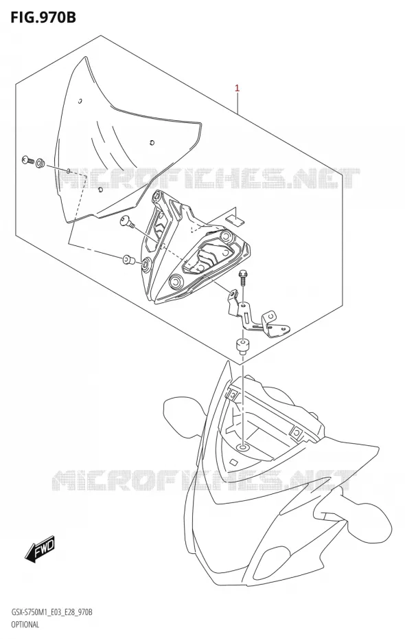 OPTIONS (SEE NOTE 1) Suzuki MOTO 750 GSX-S 2021  GSX-S750 / GSX-S750Z /​ GSX-S750A / ​GSX-S750ZA (E03 E28 )