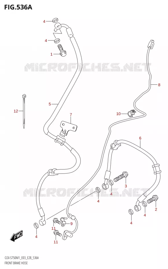 DURIT DE FREIN AVT (GSX-S750,GSX-S750Z) Suzuki MOTO 750 GSX-S 2021  GSX-S750 / GSX-S750Z /​ GSX-S750A / ​GSX-S750ZA (E03 E28 )
