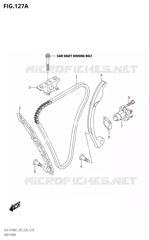 DISTRIBUTION Suzuki MOTO 750 GSX-S 2021  GSX-S750 / GSX-S750Z /​ GSX-S750A / ​GSX-S750ZA (E03 E28 )