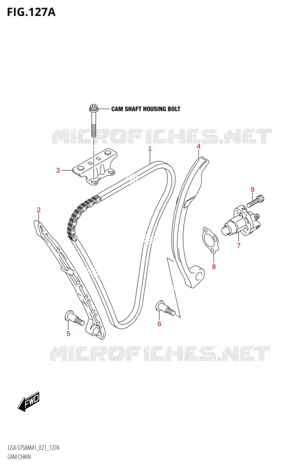 DISTRIBUTION Suzuki MOTO 750 GSX-S 2021  GSX-S750UQ / ​GSX-S750UQZ M1 (E21)