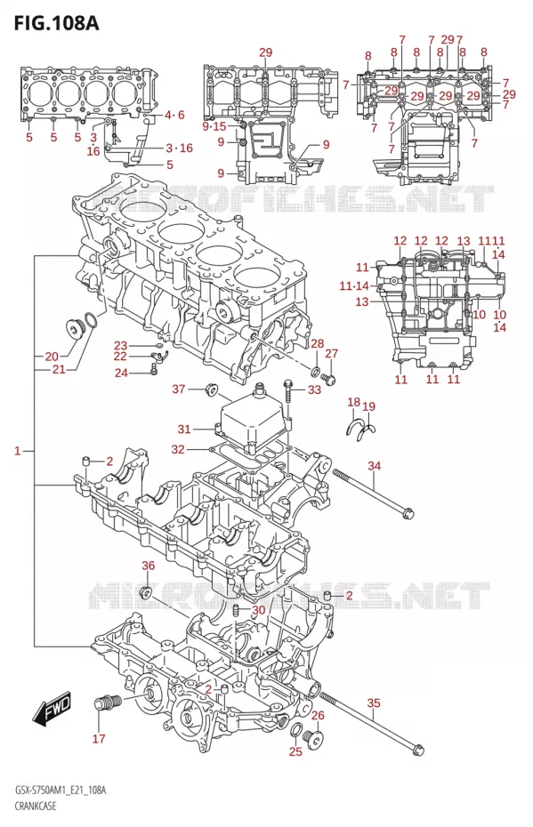 CARTER Suzuki MOTO 750 GSX-S 2021  GSX-S750UQ / ​GSX-S750UQZ M1 (E21)