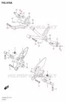 REPOSE PIED (SV650A,SV650AU) pour Suzuki SV 650 2022