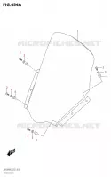PARE BRISE pour Suzuki BURGMAN 400 2022