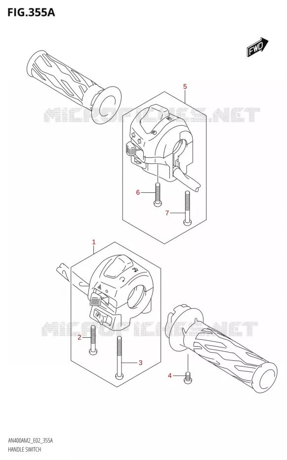 COMMODOS Suzuki SCOOTER 400 BURGMAN 2022  AN400A M2 (E02,E19)