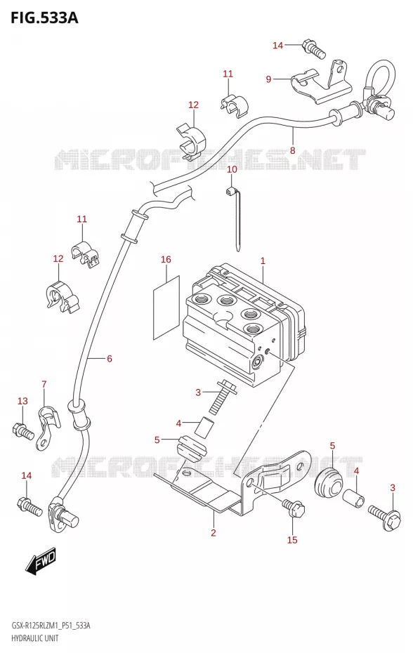 SYSTÈME ABS Suzuki MOTO 125 GSX-R 2021  GSX-R125RLZ M1 (P51)
