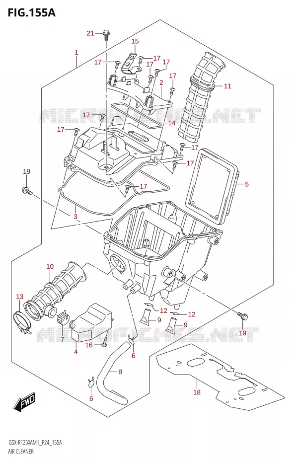 FILTRE A AIR Suzuki MOTO 125 GSX-R 2021  GSX-R125XA M1 (P24)