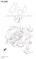 GARDE BOUE ARRIERE (LT F400FM0 P28) pour Suzuki KINGQUAD 400 2020