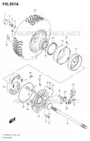 ROUE ARRIERE DROITE pour Suzuki KINGQUAD 400 2020