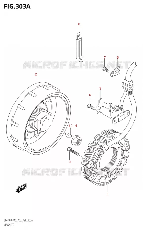 ALLUMAGE ROTOR - STATOR Suzuki QUAD 400 KINGQUAD 2020  LT-F400F (P03)