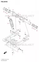 BRAS OSCILLANT ARRIERE pour Suzuki KINGQUAD 400 2021