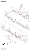 ENSEMBLE DE SELECTION DE VITESSES (2) pour Suzuki KINGQUAD 400 2021