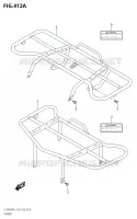 PORTE PAQUET (P03) pour Suzuki KINGQUAD 400 2021