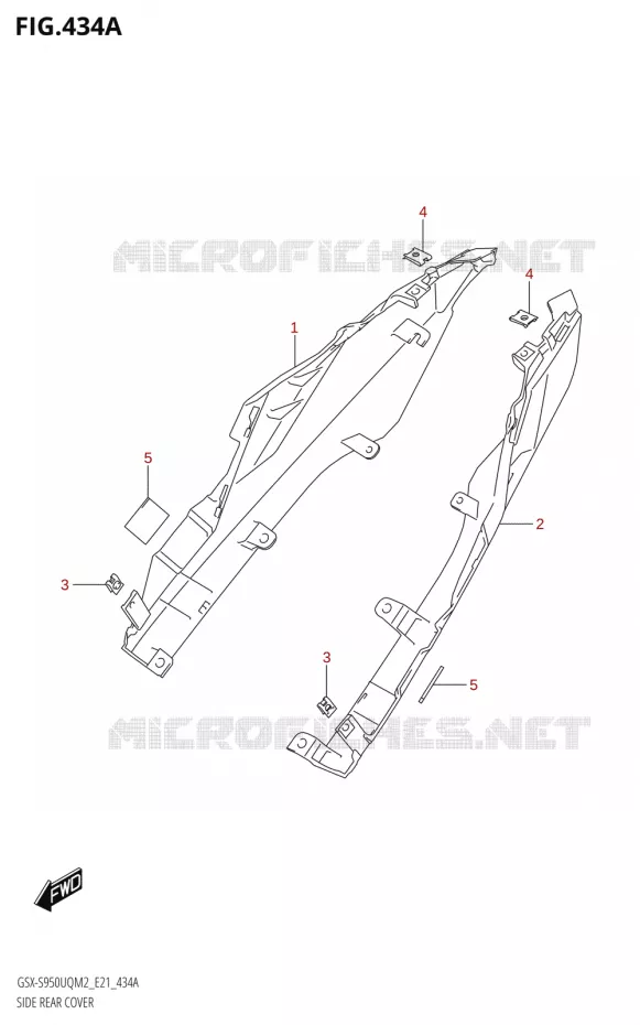 CACHES LATERAUX Suzuki MOTO 950 GSX-S 2022  GSX-S950UQM2 (E21)