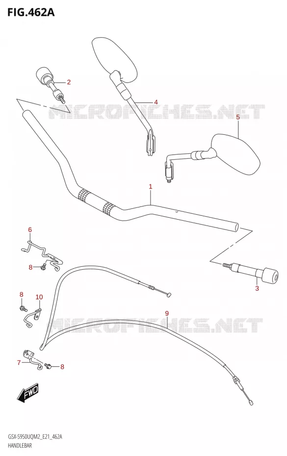GUIDON Suzuki MOTO 950 GSX-S 2022  GSX-S950UQM2 (E21)