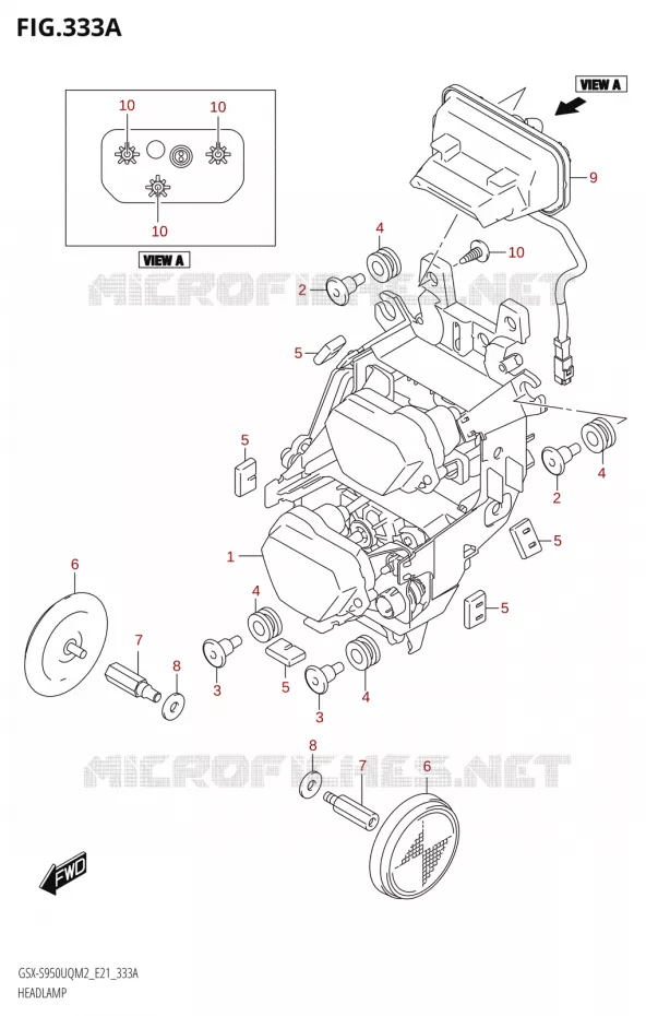 PHARE Suzuki MOTO 950 GSX-S 2022  GSX-S950WQM2 (E21)