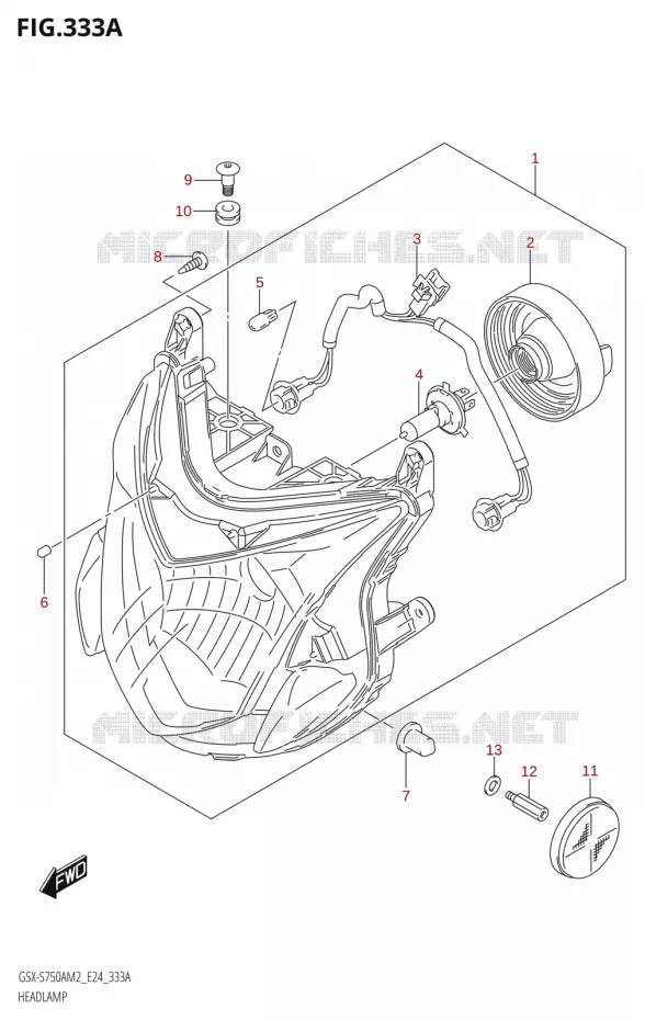 PHARE Suzuki MOTO 750 GSX-S 2022  GSX-S750A M2