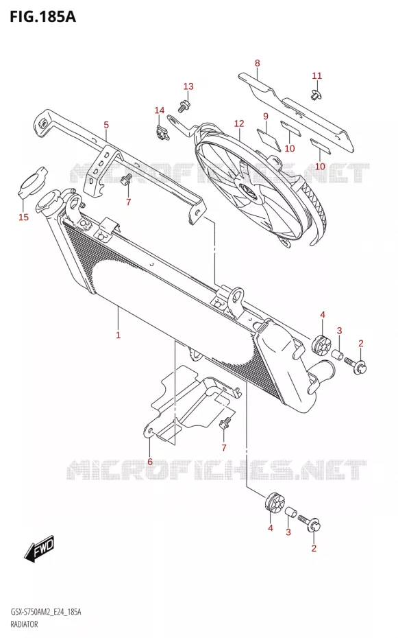 RADIATEUR Suzuki MOTO 750 GSX-S 2022  GSX-S750A M2