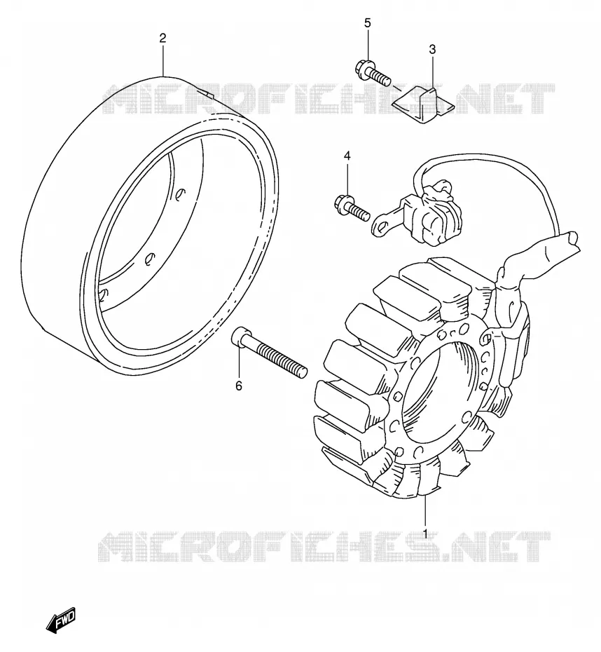 ALLUMAGE ROTOR - STATOR Suzuki MOTO 1000 TL-R 1998  TL1000RW(E2)