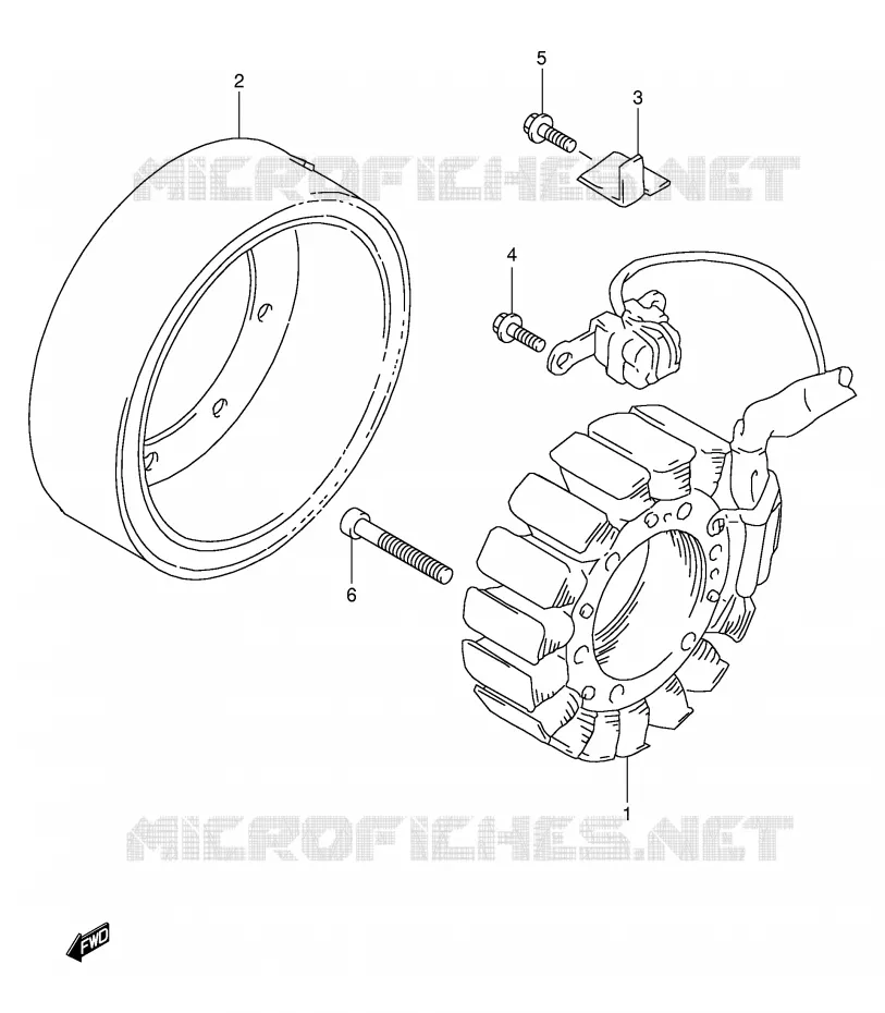 ALLUMAGE ROTOR - STATOR Suzuki MOTO 1000 TL-S 2000  TL1000SY(E2)