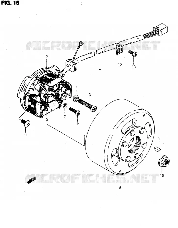 ALLUMAGE ROTOR - STATOR Suzuki MOTO 50 RMX 1996  RMX50T(T/V)