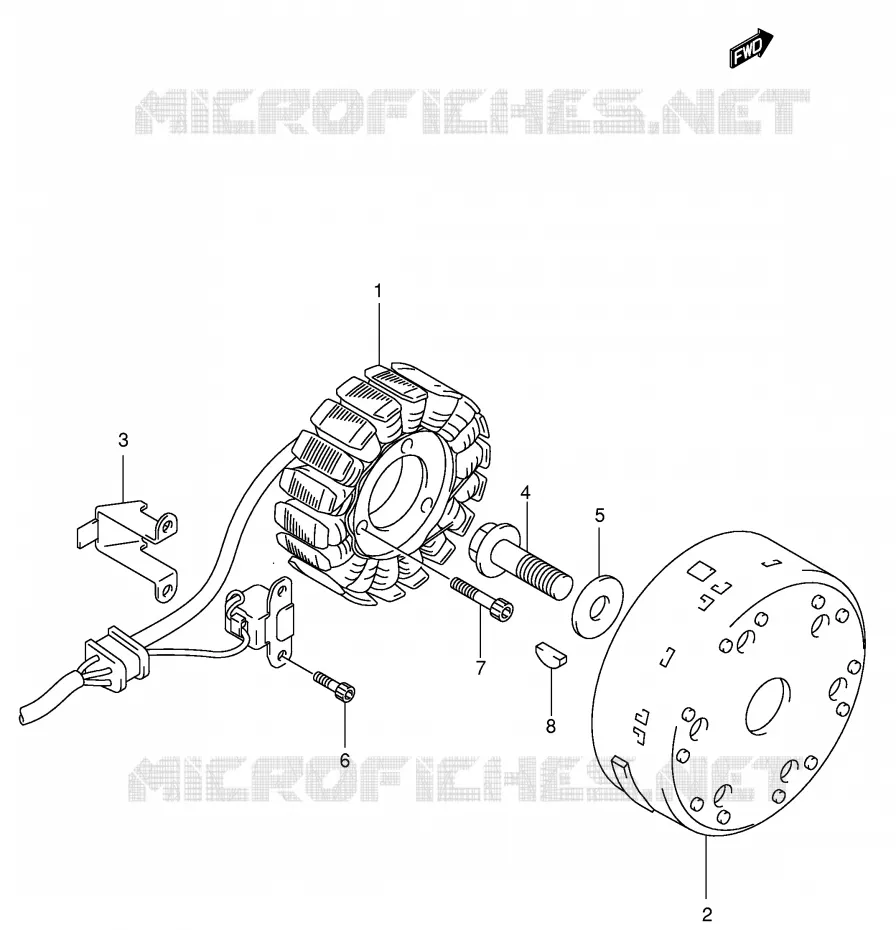 ALLUMAGE ROTOR - STATOR Suzuki MOTO 650 SV-S 2002  SV650SK2(E2)