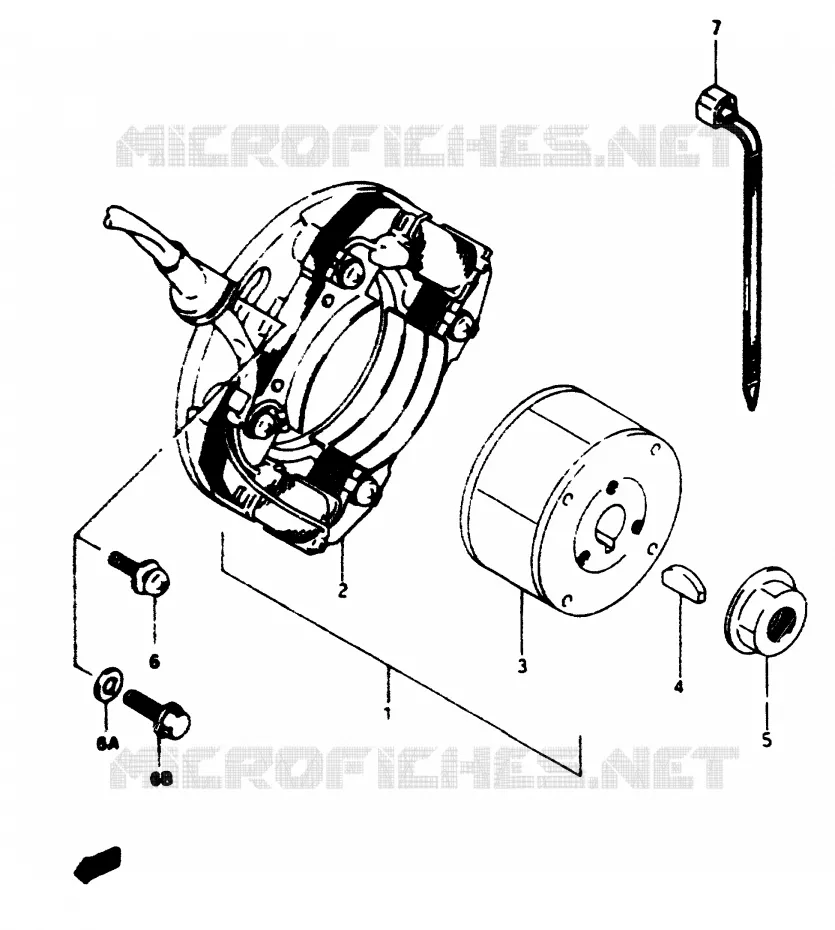 ALLUMAGE ROTOR - STATOR Suzuki MOTO 80 RM 1997  RM80V(T/V)