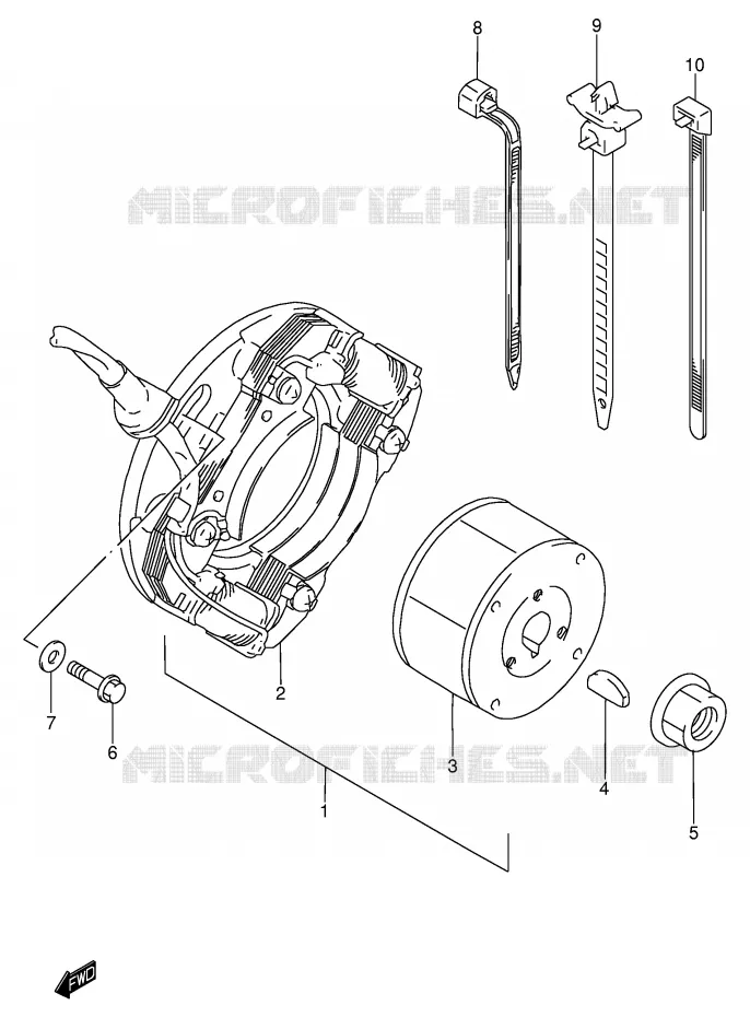 ALLUMAGE ROTOR - STATOR Suzuki MOTO 85 RM 2006  RM85K6(P3/P28)