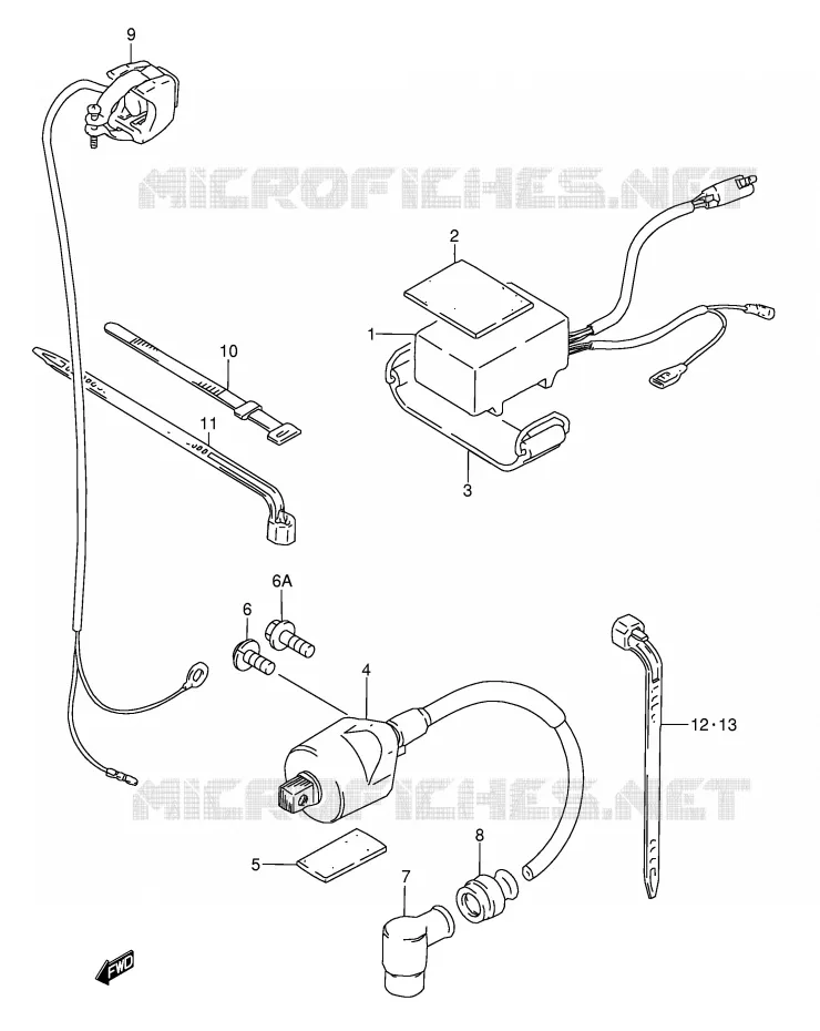 BOITIER CDI - BOBINE Suzuki MOTO 80 RM 1996  RM80T(E3/E28)