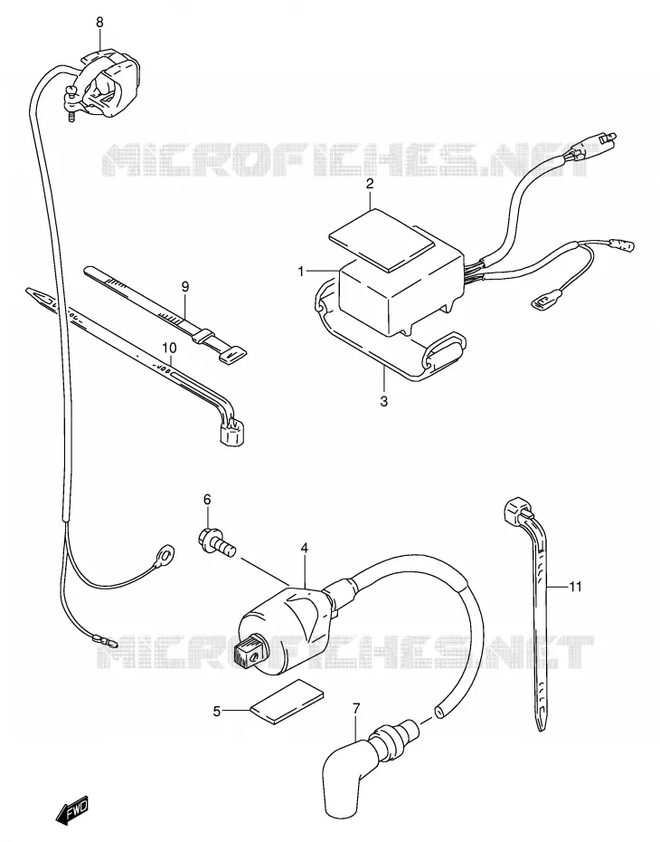 BOITIER CDI - BOBINE Suzuki MOTO 80 RM 2000  RM80XY(P2)