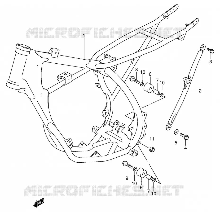 CADRE Suzuki MOTO 85 RM 2005  RM85K5(P3/P28)