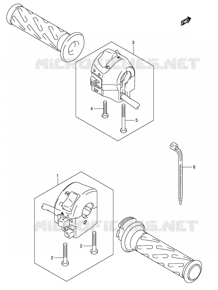 COMMODOS (SV1000S/S1/S2) Suzuki MOTO 1000 SV-S 2005  SV1000SK5(E2)