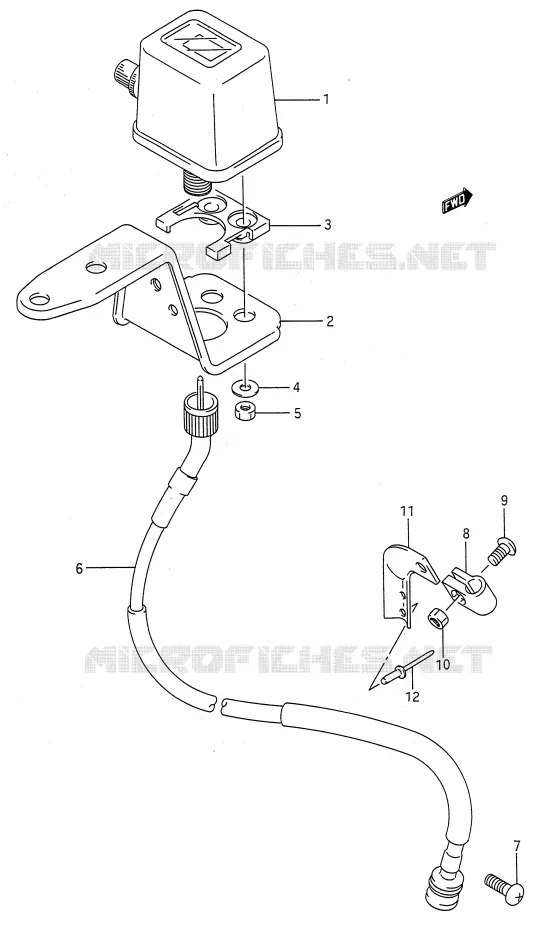 COMPTEUR (MODELE K/L) Suzuki MOTO 250 RMX 1990  RMX250L(E28)