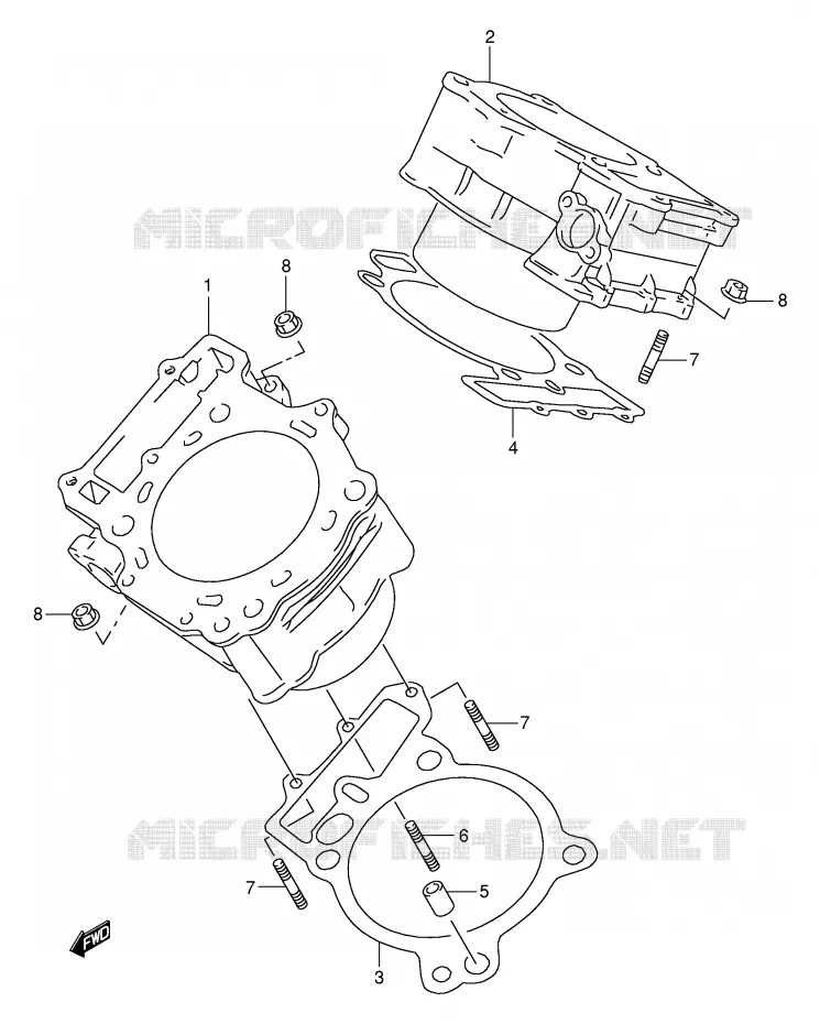 CYLINDRE Suzuki MOTO 1000 TL-S 2000  TL1000SY(E2)