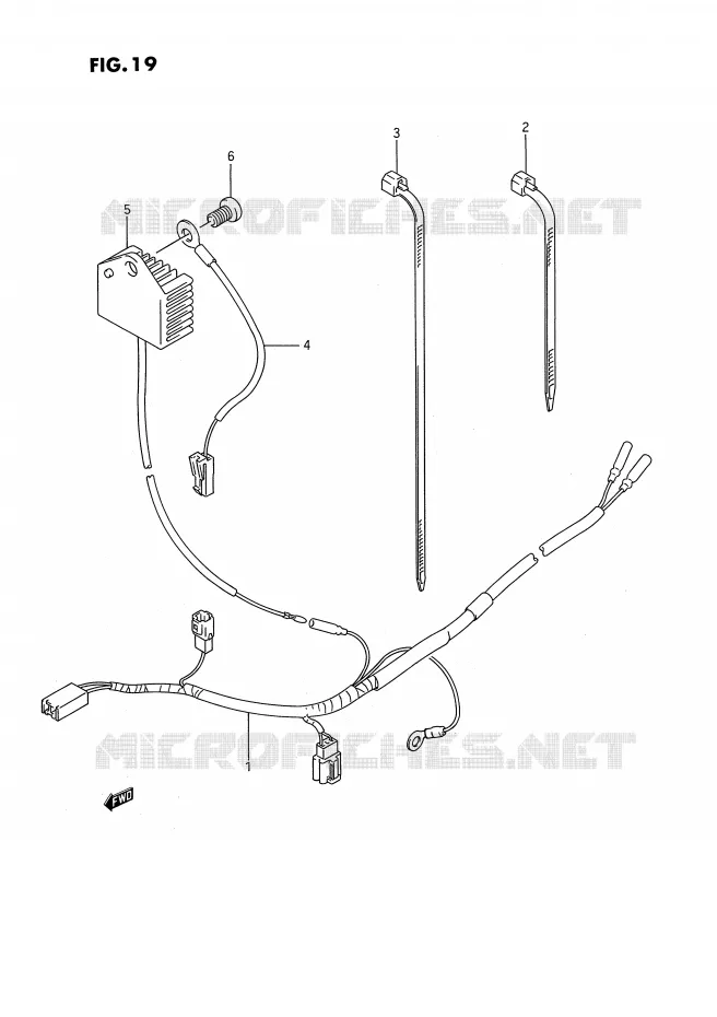 FAISCEAU ELECTRIQUE Suzuki MOTO 250 RMX 1993  RMX250P(E3)