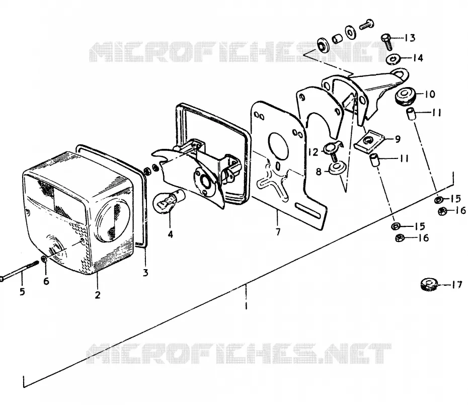 FEU ARRIERE Suzuki MOTO 370 SP 1978  SP370C(C/N)
