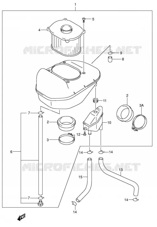 FILTRE A AIR Suzuki MOTO 650 SV-S 2001  SV650SK1(E2)