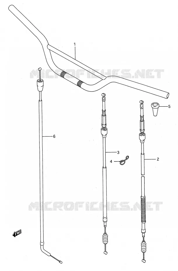 GUIDON Suzuki MOTO 250 RMX 1991  RMX250M(E28)