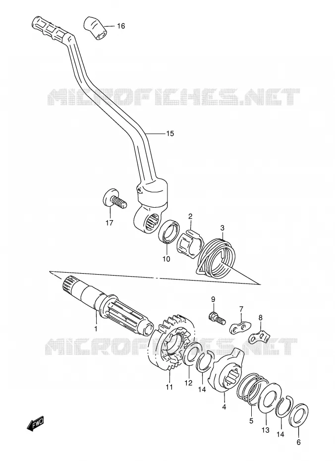 KICK Suzuki MOTO 250 DR-Z 2002  DR-Z250K2(E3/E28)